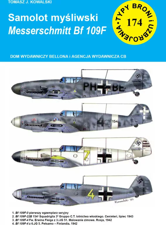 Samolot myśliwski Messerschmitt Bf 109F. Typy broni i uzbrojenia. Nr 174 - tantis.pl