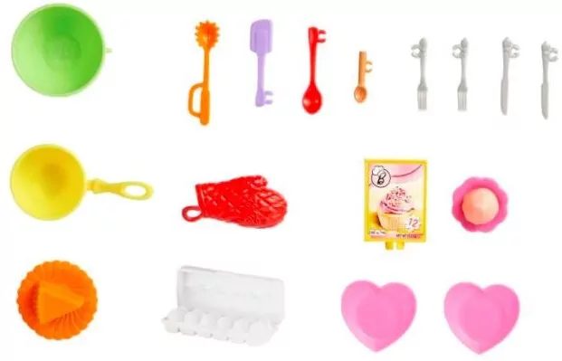 Barbie. Zestaw wspólne pieczenie + lalki - tantis.pl