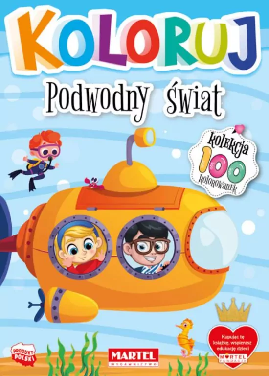 Podwodny świat. Koloruj - tantis.pl