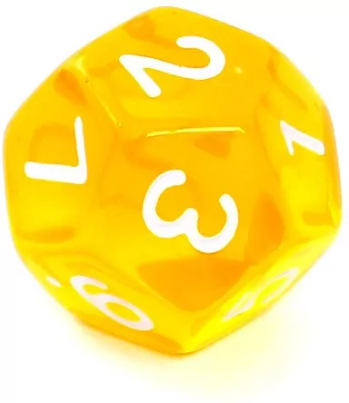 Komplet kości RPG. Żółte. Kryształowe. REBEL - tantis.pl