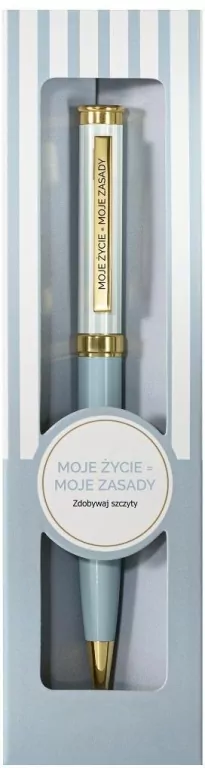 Długopis prezentowy Moje życie = moje zasady - tantis.pl
