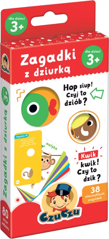 CzuCzu. Zagadki z dziurką dla dzieci 3+ - tantis.pl