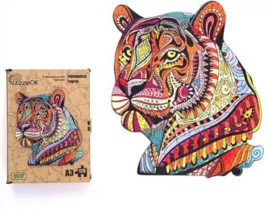 Puzzle drewniane 129. Tajemniczy Tygrys - tantis.pl