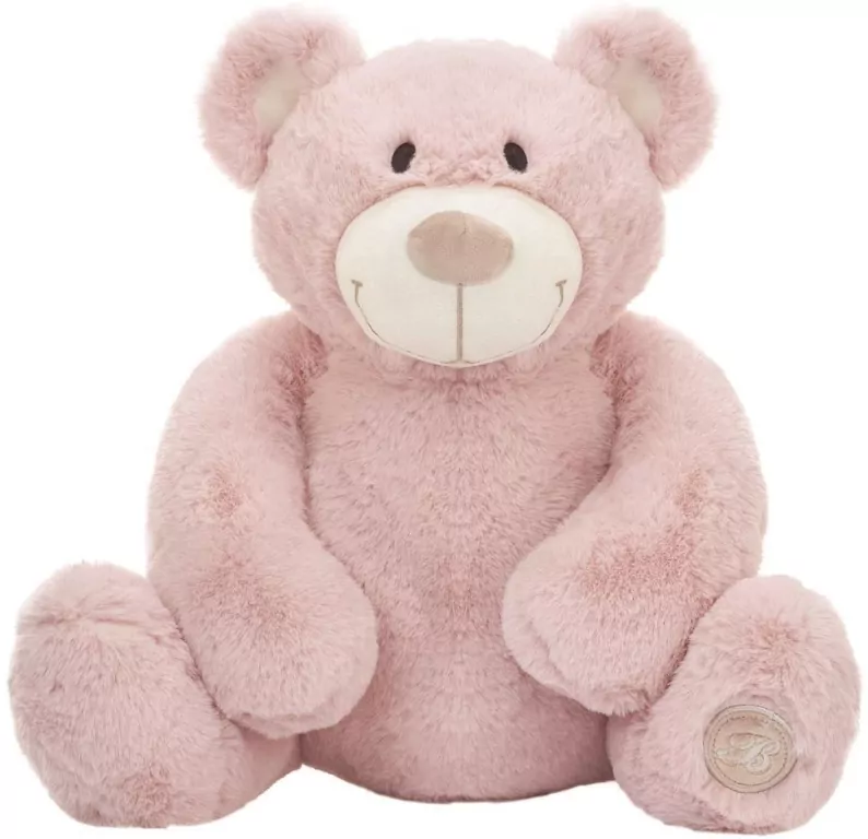 Beppe. Miś Jacobe różowy, 25cm - tantis.pl
