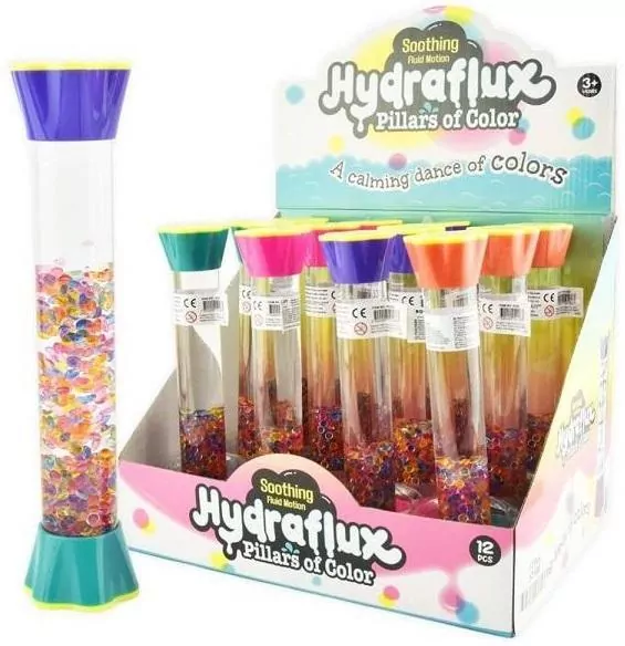 Klepsydra żelowa z kulkami 21cm. Mix - tantis.pl