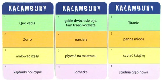 Kalambury wersja mini - tantis.pl