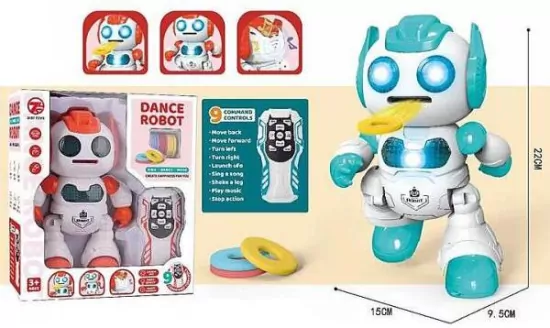 Robot na radio strzela krążkami MIX