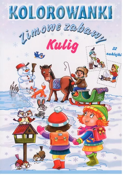 Kulig. Zimowe zabawy. Kolorowanki - tantis.pl