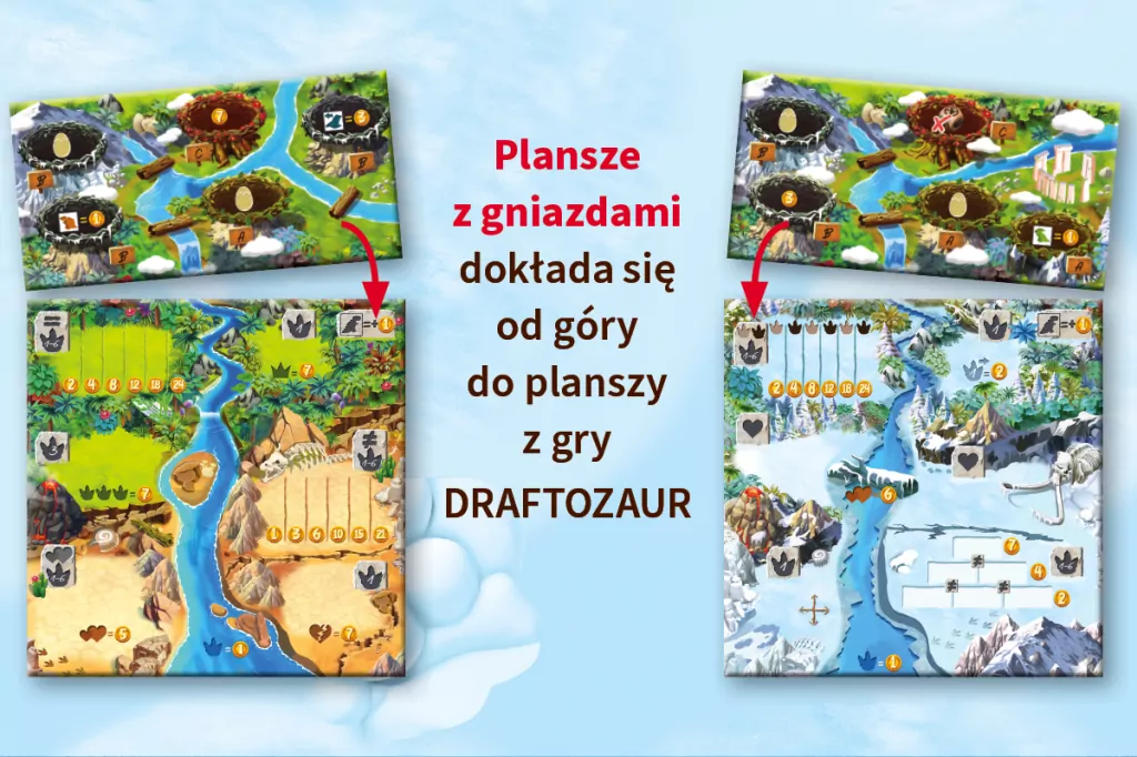 Draftozaur. 2 dodatki: Pterodaktyle, Plezjozaury - tantis.pl