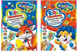 Blok rysunkowy kolor Bambino. A4/16K Plus