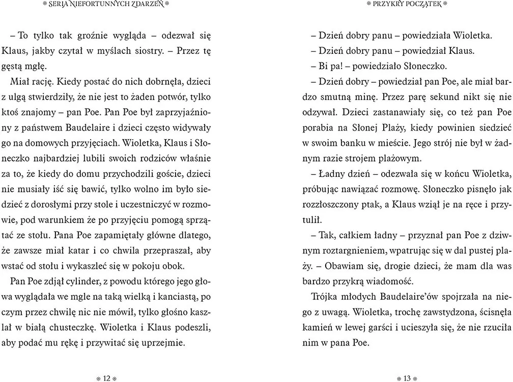 Przykry początek. Seria niefortunnych zdarzeń. Tom 1 - tantis.pl