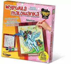 Wypukła malowanka. Jednorożec. Słońce
