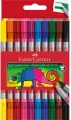 Faber-Castell. Flamastry dwustronne, 10 kolorów - tantis.pl