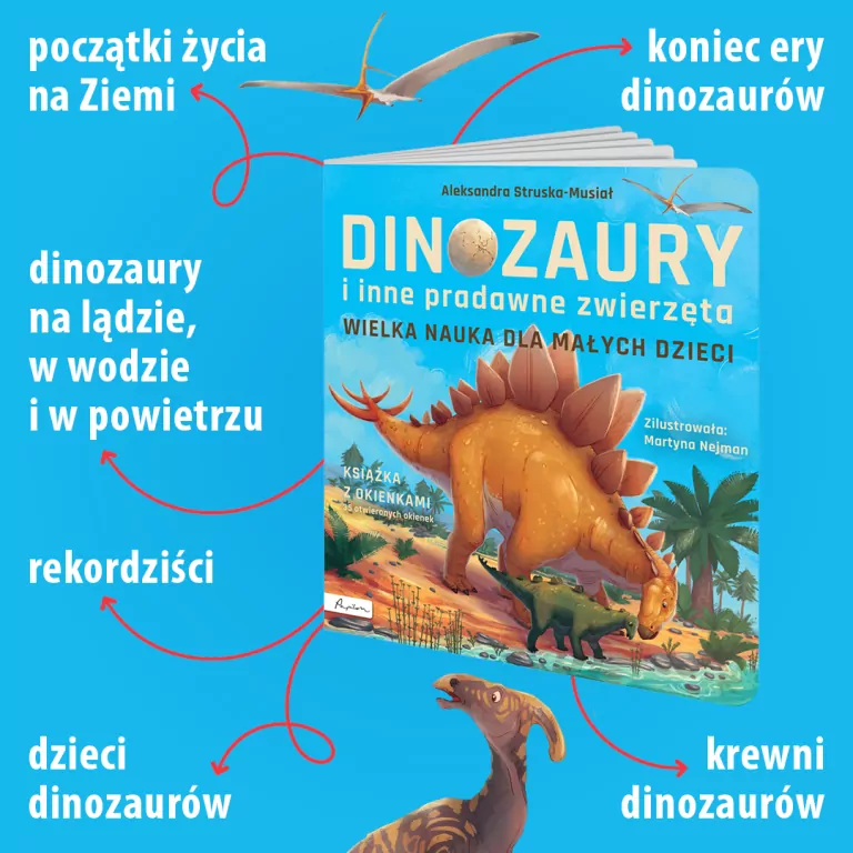 Dinozaury i inne pradawne zwierzęta. Wielka nauka dla małych dzieci - tantis.pl