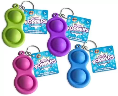 Brelok push popper MIX