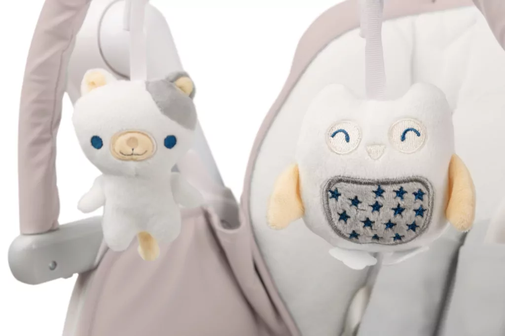 Caretero Krzesełko + huśtawka Indigo pudrowy róż - tantis.pl