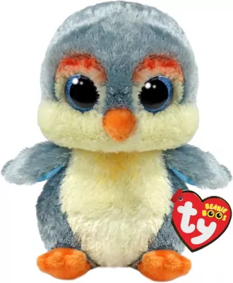 Beanie Boos Fisher - szary pingwin 15cm