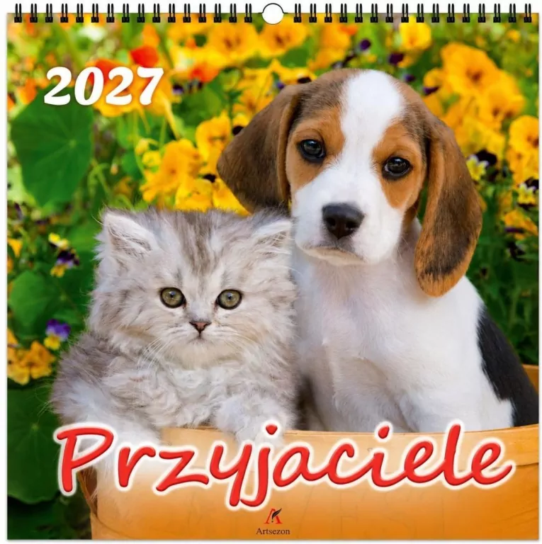 Kalendarz 2027 wieloplanszowy 33x33cm Przyjaciele - tantis.pl