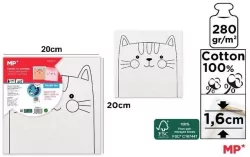 Płótno do malowania kotek 20x20