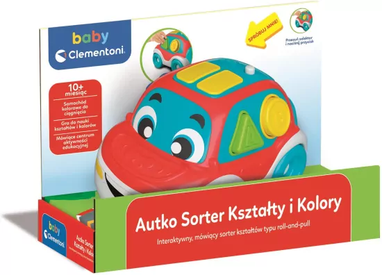 Clementoni Baby. Autko sorter. Kształty i kolory