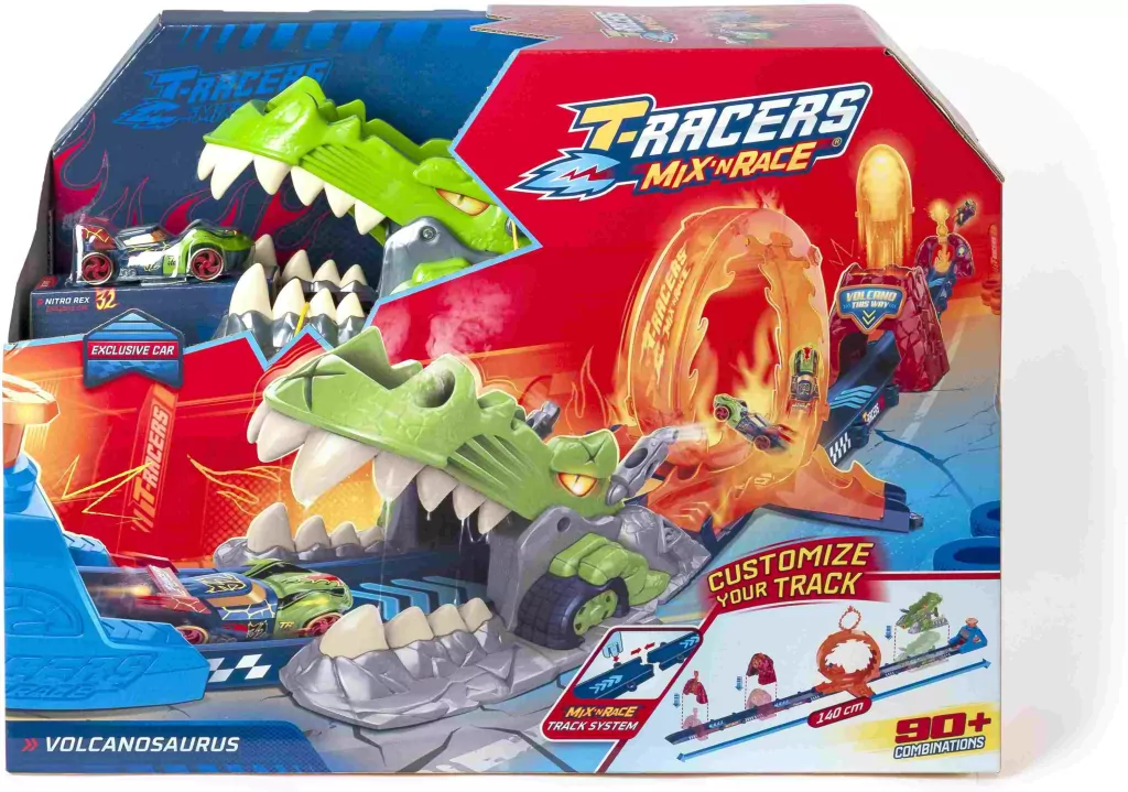 T-Racers Mix Race tor samochodowy Volcanosaurus - tantis.pl