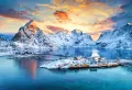 Puzzle 1000 Sunrise on Sakrisoy, Lofoten CASTOR - tantis.pl