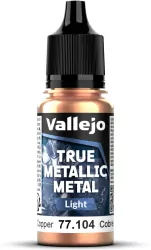 Vallejo: 77.104 - True Metallic Metal - Light - Ancient Copper (18 ml)