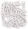 Klamerki mini white 30szt - tantis.pl