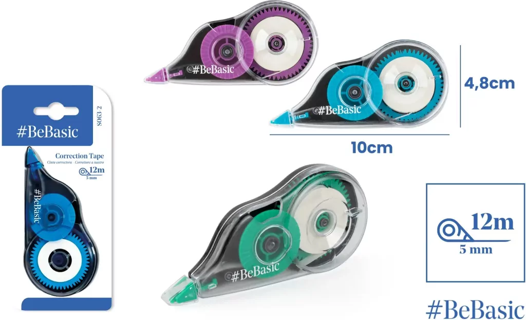 Korektor w taśmie 12m x 5mm MIX - tantis.pl