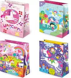 Torebki prezentowe T2-111 Jednorożce 10 sztuk