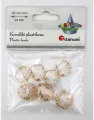 Koraliki plastikowe muszelki 5mm 10szt - tantis.pl