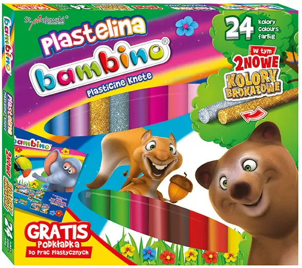 Plastelina Bambino z podkładką do prac plastycznych - tantis.pl
