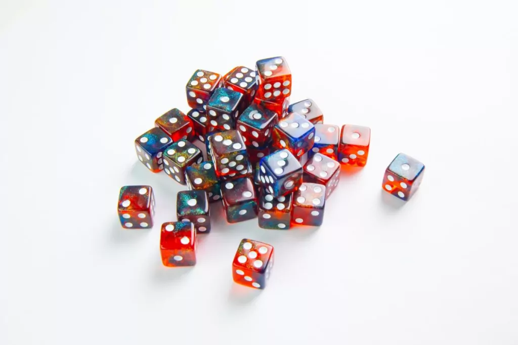 Gamegenic: Galaxy Series - D6 Dice Set (12 mm) - Mars - tantis.pl