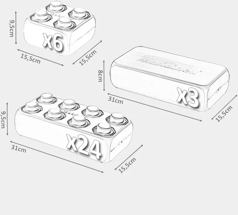 Klocki Budowlane Cegły 33 - tantis.pl