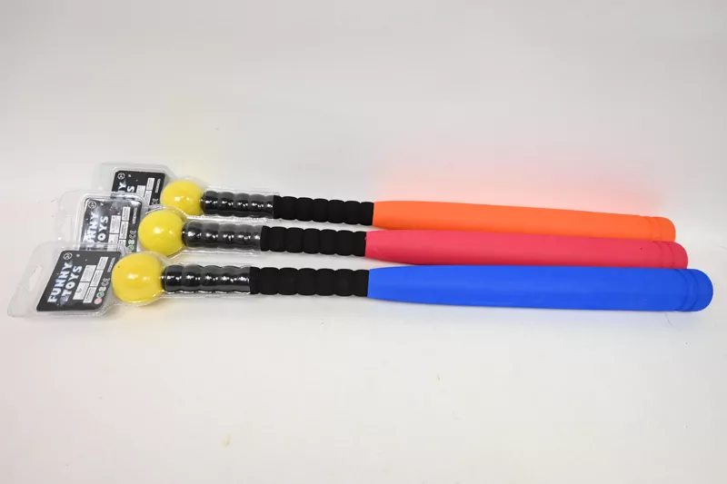 Baseball miękki+piłka 12szt/disp H7106-1 14817 - tantis.pl