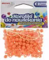 Koraliki do nawlekania pomarańczowe. 6mm 16g - tantis.pl
