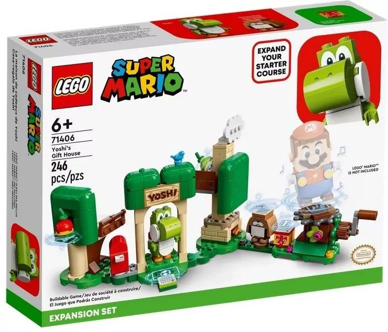 LEGO® Super Mario. Dom prezentów Yoshiego — zestaw rozszerzający. 71406 - tantis.pl