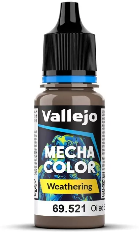 Vallejo: 69.521 - Mecha Weathering - Oiled Earth Wash (17 ml) - tantis.pl