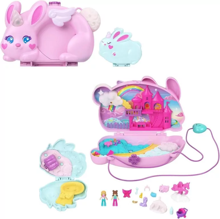 Polly Pocket Kompaktowa torebka Króliczki Baśniow. - tantis.pl