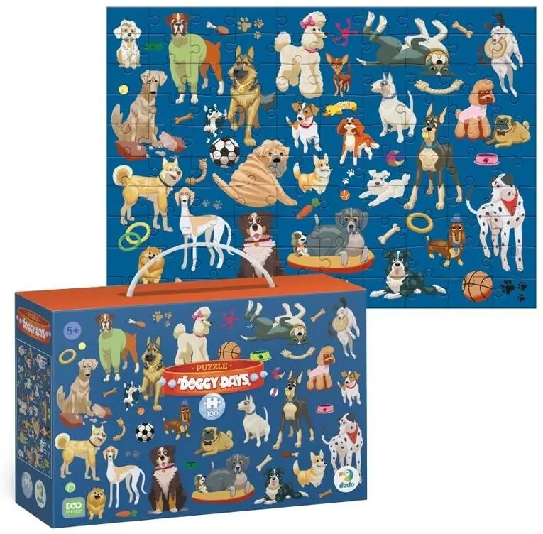 Puzzle 100 Doggy Days - tantis.pl