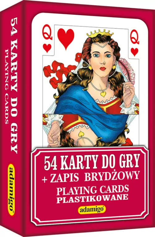 54 karty do gry + zapis brydżowy - tantis.pl