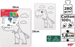 Płótno do malowania dinozaur 20x25