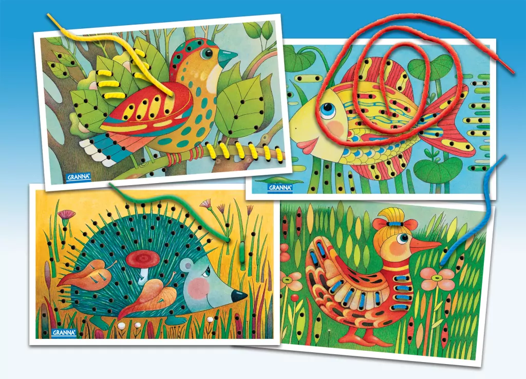 Sznurki i dziurki. Wyszywanki bez igły - tantis.pl