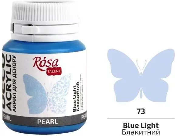 Farba akrylowa perłowa blue light 73 20ml - tantis.pl