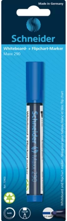 Marker do tablic Maxx 290 okrągły 2-3mm niebieski - tantis.pl