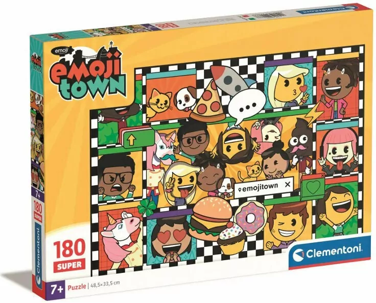 Puzzle 180. Super Kolor. Emojii Town. 29066 - tantis.pl