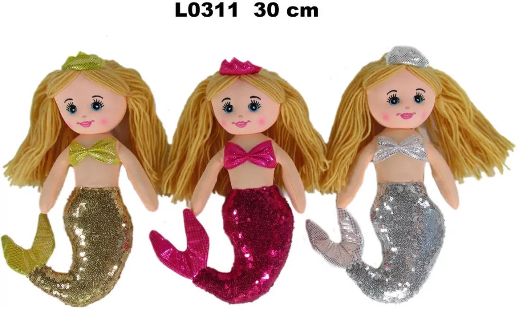 Lalka Syrenka 30cm MIX - tantis.pl