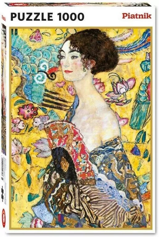 Puzzle 1000. Klimt, Dama z Wachlarzem - tantis.pl