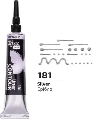 Farba aktylowa konturowa universal silver 20ml
