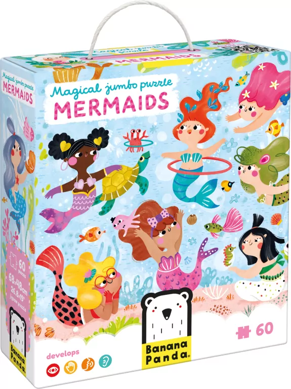 Magical jumbo puzzle. Mermaids - tantis.pl